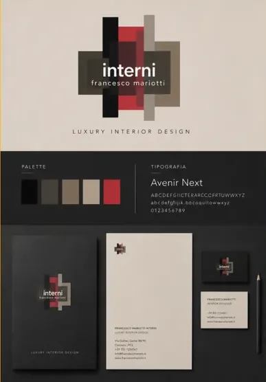 Interni — Francesco Mariotti — Brand application